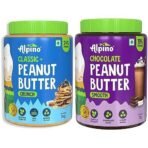 Alpino Peanut Butter Crunch, 1kg & ALPINO Chocolate Peanut Butter Smooth 1kg - Fast UK Delivery - Image 2