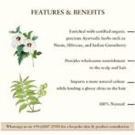 Just Herbs Herbal Henna Plus, 100% Natural, Henna Powder for Hair, Organic & Chemical Free - 200 gm - Fast UK Delivery - Image 3