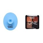 Glam 21 Silicone Face Cleanser Scrubber (Big) Little One 4-in-1 Eyeshadow Palette Ultra pigmented, Easy to blend Long Lasting Eye Make Up Kit |Artist Love-01 - Fast UK Delivery