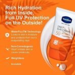 Vaseline Daily Sun Care UV Protection Sun Cream For All Skin Types With Jelly Spf 50+/Pa+++, 50Ml, Pack Of 1 - Fast UK Delivery - Image 4