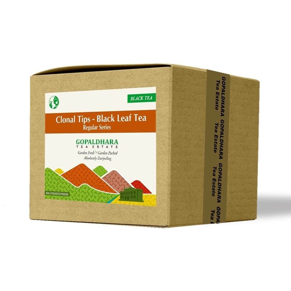 uk516xYZS9npL-1-1.jpg Gopaldhara Darjeeling Tea Clonal Tips Black Tea 350g Value pack - From The Gopaldhara Tea Estate Highest Elevation 7000 Feet - Fast UK Delivery - Image 1