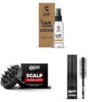 Beardo Hair Serum 50ml, Scalp Massager with Soft Silicone Handle, Roller Hair Brush for Men, - Fast UK Delivery
