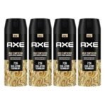 Axe Gold Temptation Long Lasting Deodorant Bodyspray For Men 150 ml, Pack of 4 - Fast UK Delivery - Image 2