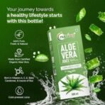 Nutriorg Organic Aloe Vera Juice with Pulp 500ml | Cold-Pressed Pure Aloe Vera | Supports Hair, Skin, Detox, Weight Loss & Immunity | No Added Sugar | Ayurvedic Juice for Liver & Digestive Health - Fast UK Delivery - Image 7