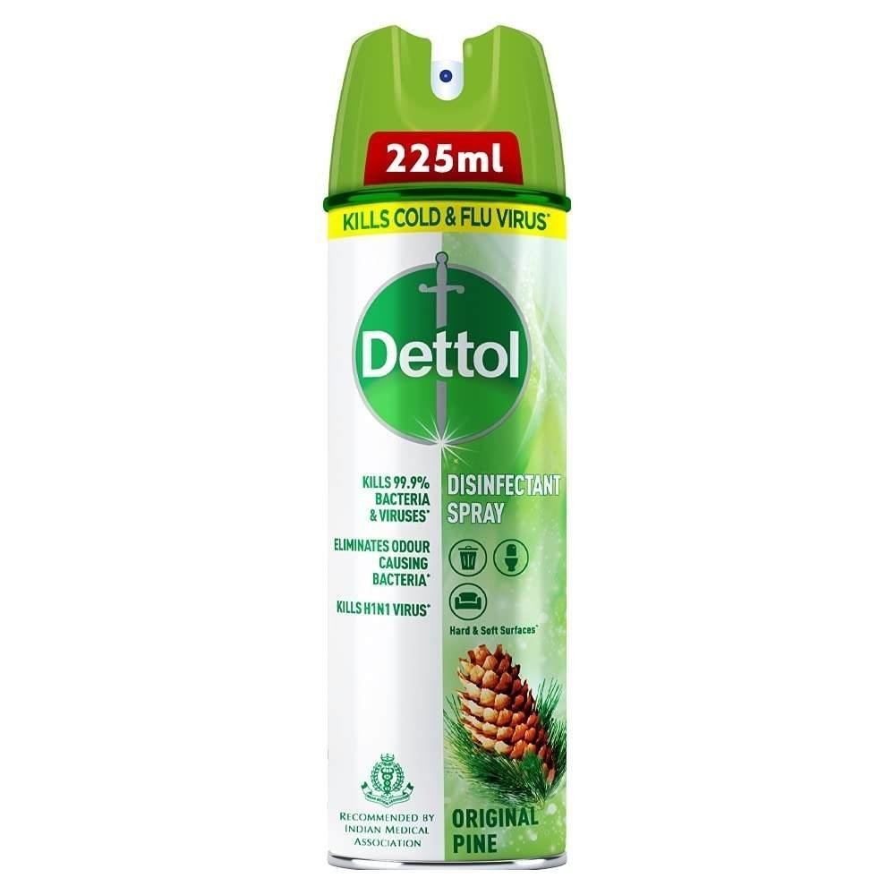 uk517MhXxGnS-1.jpg Dettol Disinfectant Sanitizer Spray Bottle | Kills 99.9% Germs & Viruses | Germ Kill on Hard and Soft Surfaces (Original Pine, 225ml) - Fast UK Delivery - Image 1