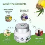 Ayouthveda Hemp Seed Anti-Wrinkle & Anti-Aging Cream|With goodness of Basil, Lavender & Sandalwood Oil |Helps in Skin Nourishment | Deep Hydration (Pack of 2; 50g each) - Fast UK Delivery - Image 3