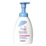 Sebamed Baby Face & Body Wash Foam 400ml |pH 5.5|Ideal for face & body|For delicate, dry skin| - Fast UK Delivery
