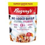Bagrry's No Added Sugar Muesli Fruits, Nuts and Seeds 700 gm Pouch | Whole Grain Breakfast Cereal | Helps Manage Weight |0% Added Sugar Muesli | No Sugar infused Berries| No Added Preservatives | Almonds,Raisins & Berries - Fast UK Delivery - Image 2