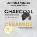 WOW Skin Science Charcoal & Ceramide Body Wash | Clears Skin Impurities | Removes Dirt & Dead Skin | Hydrates and Softens | Detoxifies Skin | Has Long lasting Fragrance | Powered by Cerabloom | 250ml - Fast UK Delivery - Image 4