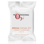 O3+ Bridal Facial Kit Vitamin C for Glowing Skin and Radiant Complexion Suitable for All Skin Types (44g+103ml, Single Use) - Fast UK Delivery