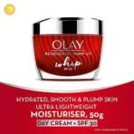 Olay Regenerist Whip Cream with SPF30 | Ultra Lightweight | Hydrated, Plump, Bouncy Skin | With Hyaluronic Acid, Niacinamide and Peptides | Normal, Oily, Dry, Combination Skin | 50g - Fast UK Delivery - Image 4