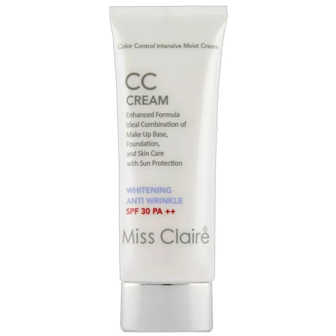 uk517snAVMGLL-1-1.jpg MISS CLAIRE 02 BEIGE SKIN CC CREAM 60ML - Fast UK Delivery - Image 1