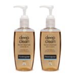 Neutrogena Deep Clean Facial Cleanser, Brown, 200 ml (Pack of 2) - Fast UK Delivery