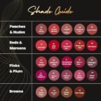 MARS Plush Velvet Matte Lipstick for Women | Smooth Glide | One Swipe Pigmention | Non-Drying Creamy Formula | Rich and Vibrant Color | 3.2 gm | (12-LS15-Wine n Dine) 12-Wine - Fast UK Delivery - Image 7