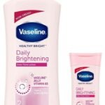 Vaseline Healthy Bright Body Lotion 400 ml & Vaseline Healthy Bright Daily Brightening Body Lotion, For Healthy & Glowing Skin, 200 ml - Fast UK Delivery