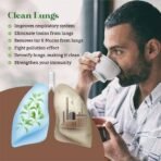 Tea Aroma Clean Lungs Tea | Mullein Leaf Herbal Tea for Detox & Respiratory Health | 50g Organic, Natural Formulation - Fast UK Delivery - Image 3