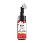 WOW Skin Science Apple Cider Vinegar Foaming Face Wash - No Parabens, Sulphate & Silicones (with built-in brush) - Fast UK Delivery