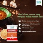 Natureland Organics Malka Masoor Dal/Red Masoor Dal 1 Kg - Organic Dals and Pulses - Organic Food - Fast UK Delivery - Image 4