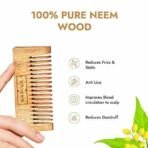 Kapiva Neem Comb | 100% Pure Neem Wood for Men & Women | Hair growth, Dandruff Control - Fast UK Delivery - Image 3