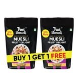 True Elements Muesli Fruity Delight 700g - Buy 1 Get 1 FREE | Muesli Fruit and Nuts | Cereals for Breakfast | Rich in Fibre | Muesli with Oats and Nuts - Fast UK Delivery