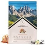 Wellbeing Nutrition Organic Vegan Plant Protein Isolate Powder | 22g Protein, 5g BCAA | Complete Amino Acid Profile | Prebiotics & 3B CFU Probiotics | No Bloating | Easy to Digest | Trace Minerals & Alkalizing Greens | French Vanilla Caramel- 500gm - Image 2