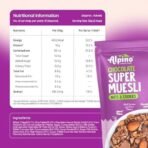 ALPINO Chocolate Super Muesli Nuts & Cookies 400g - 70% Whole Grains & Chocolate Oats, 13% Nuts & Cookies - High in Protein, Source of Fibre as Seen on Shark Tank India - Fast UK Delivery - Image 3