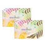 Moha: Herbal Soap A Natural Face & Body Cleanser! With Goodness Of Aloe Vera Gel, Basil & Neem Used As Bathing Soap, Face & Body Soap, Unisex Bathing Bar - 100Gm Each (Pack Of 6) - Fast UK Delivery