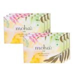 Moha: Herbal Soap A Natural Face & Body Cleanser! With Goodness Of Aloe Vera Gel, Basil & Neem Used As Bathing Soap, Face & Body Soap, Unisex Bathing Bar - 100Gm Each (Pack Of 6) - Fast UK Delivery