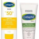 Cetaphil Combination Skin Sun SPF 50 Sunscreen - Very High Protection, Light Gel, Water Resistant, Vitamin E, 50 ml (Pack of 1) & Daily Advance Ultra Hydrating Lotion for Dry Skin - Long-Lasting Moisturizer for Face & Body, 100 g. - Fast UK Delivery