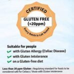 Jus' Amazin Certified Gluten Free Atta (1kg) | Makes Fluffy & Soft Chapatis | Multigrain (Millets, Quinoa, Amaranth) | Certified Gluten Free (Lab Tested) | Multipurpose (Chapati, Poori, Paratha, Baking) - Fast UK Delivery - Image 4