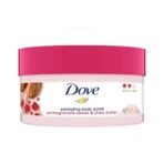 Dove Body Polish for Skin Exfoliation & Moisturisation with Pomergranate Seeds & Shea Butter| For Radiant & Soft Skin | Sulphate Free | 100g - Fast UK Delivery