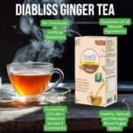 DiaBliss Herbal Diabetic Friendly Herbal Ginger Tea 10 Grams Sachet Box - Combo Pack - 4 No's - Image 3