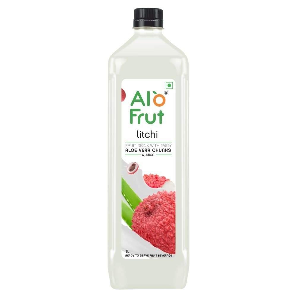 uk519Uie5MlJL-1-1.jpg Alo frut Litchi Fruit Drink with Tasty Aloevera Chunks & Juice -1000ml (Pack Of 12)| Natural Goodness of Fruits and Aloevera Chunks | Ready-to-Serve Fruit Juice | Litchi Juice - Fast UK Delivery - Image 1