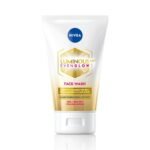 NIVEA Luminous Even Glow Face wash with an oil free formula, infused with AHA, Aloe vera, Guarana Extracts, Deeply cleanses, for Normal & Sensitive Skin, For Women & Men - Fast UK Delivery
