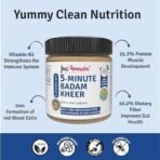 Jus' Amazin 5-Minute Badam Kheer (200g) | Only 4 Ingredients, 100% Natural | 86% Almonds | Zero Additives | Vegan & Dairy Free - Fast UK Delivery - Image 3