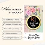 KINDED Lip Sugar Scrub Herbal Natural Essential Oils Exfoliating Balm Polish Scrubber for Men Women Smoked Dry Dark Chapped Lips to Lighten Pigmentation Dead Skin Tan Removal (10 gm) (Peppermint) - Fast UK Delivery - Image 7