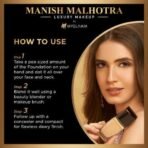 MyGlamm Manish Malhotra Beauty Skin Awakening Foundation Cream Form- Warm Beige - 34gm | For Medium Skin | With Vitamin C, Long Lasting, Medium to High Coverage - Fast UK Delivery - Image 5