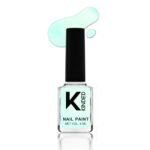 KINDED Nail Paint Long Lasting Lacquer Quick Drying Nail Polish Enamel for Girls Women With One Coat Single Stroke Application (9 ml, Metallic Finish, Shade 51 Chrome Sea Green) - Fast UK Delivery