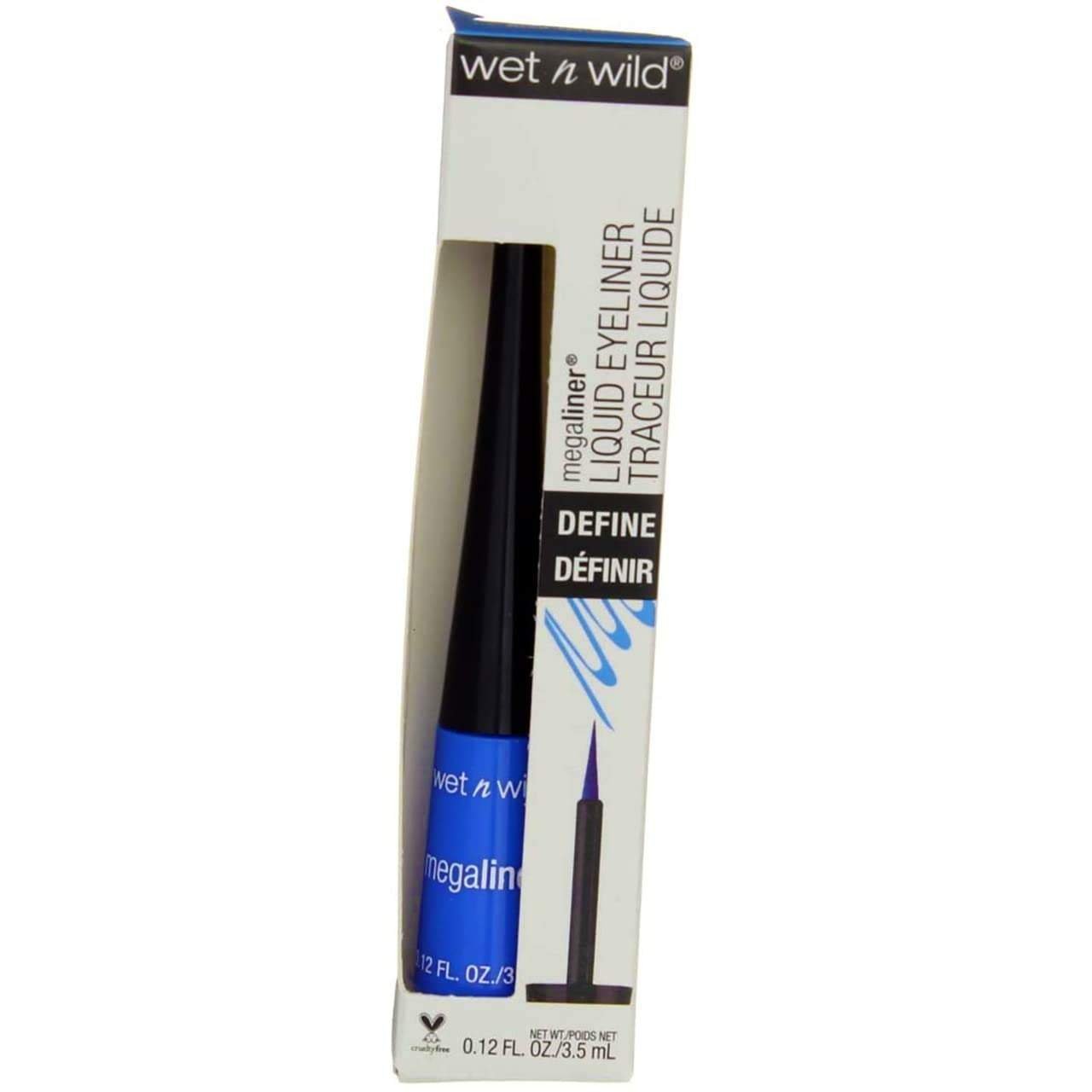 uk519jnD-sxL-1.jpg Wet n Wild MegaLiner Liquid Eyeliner 873A Voltage Blue by Wet n Wild Beauty - Fast UK Delivery - Image 1