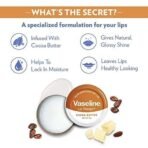 Vaseline Lip Tins Cocoa Butter, 17g & Intensive Care 24 hr nourishing Cocoa Glow Body Lotion with Cocoa And Shea Butter, Restores Glow for all skin type - 400 ml - Fast UK Delivery - Image 6