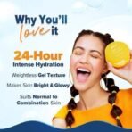 Aqualogica Glow+ Hydra Gel Moisturizer with Vitamin C & Papaya | 24-Hour Intense Hydration | Weightless Water-Like Gel Texture | Non Sticky & Quick Absorbing for Glowing Skin | 200 g - Fast UK Delivery - Image 4