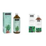 Kapiva Wheatgrass Juice, 1 L & Kapiva Karela Jamun Juice | Helps Control Blood Sugar Level and Lower Bad Cholesterol | Diabetic Care (1L) - Fast UK Delivery