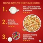 Bagrry's Crunchy Muesli | 40% Fibre Rich Oats with Bran | 82% Multi Grains, Almonds, Raisins & Honey | Breakfast Cereal | Natural Muesli , 400g /425g Pouch (Weight May Vary) - Fast UK Delivery - Image 5