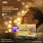 Ayouthveda Golden Glow Facial Kit | Bright & Glowing Skin 45g | Facial Kit for New Year Celebration Glow - Fast UK Delivery - Image 3
