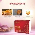 Jovees Herbal Bridal Brightening Facial Kit For Brighter & Radiant Glow With 5 Easy Steps | Kit for Reduced Pigmentation Improves Uneven Skin Tone, Dark Spots & Dullness- Multiple Use - Fast UK Delivery - Image 6