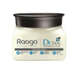 Raaga Professional De-Tan Pack with Kojic, Lactic Acid & Arbutin | Tan Removal Cream | Dermatologically Tested, Peroxide, Hydroquinone & Sulphate Free Face Pack- 500g - Fast UK Delivery