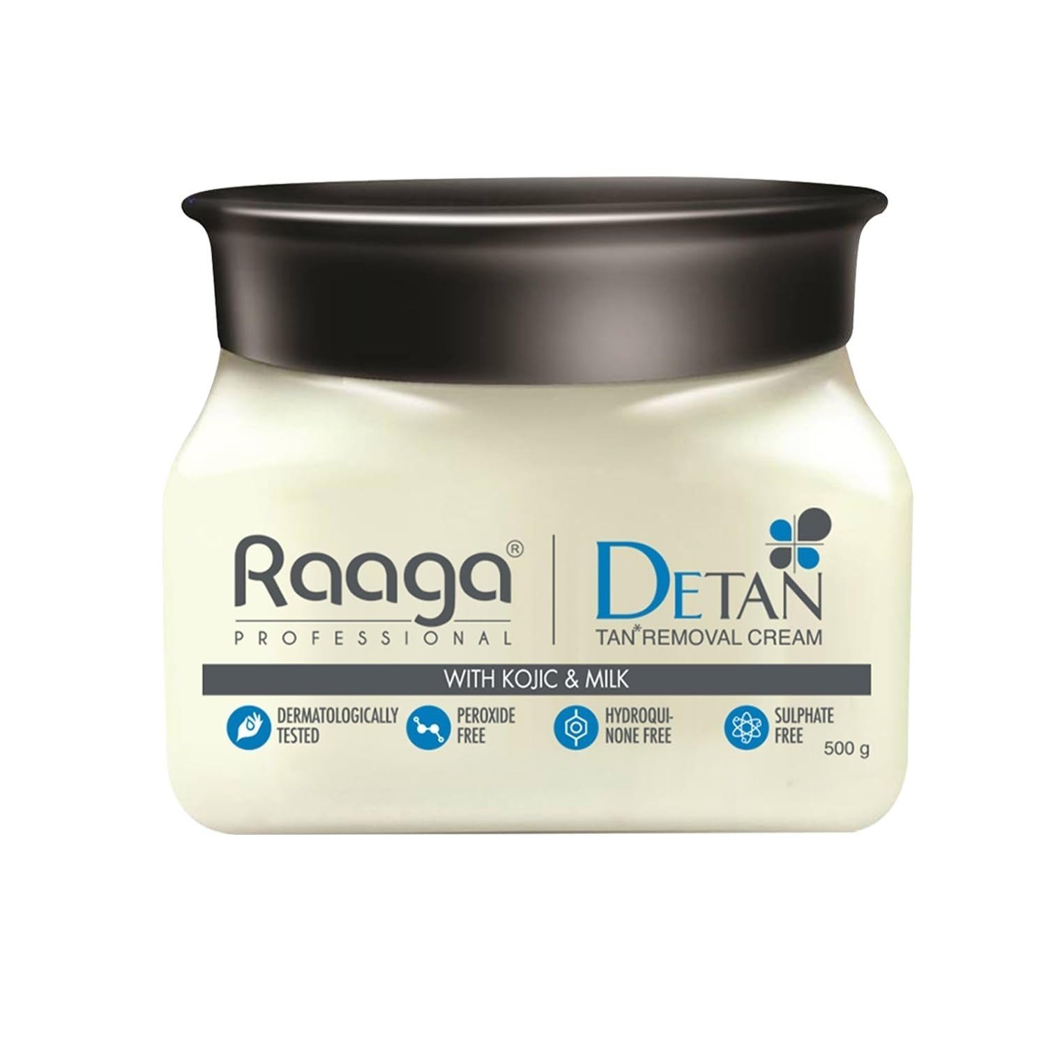 uk51AaU7luwgL-1-1.jpg Raaga Professional De-Tan Pack with Kojic, Lactic Acid & Arbutin | Tan Removal Cream | Dermatologically Tested, Peroxide, Hydroquinone & Sulphate Free Face Pack- 500g - Fast UK Delivery - Image 1