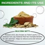 INDUS VALLEY 100% Natural Multani Mitti Powder Jar - (1kg*2 =2kg) set of 2 - Fast UK Delivery - Image 3