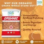 Natureland Organics Chana whole 1 Kg - Organic Healthy Pulses - Fast UK Delivery - Image 4