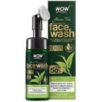 WOW Skin Science Green Tea Foaming Face Wash with Built-In Face Brush - for Treating Acne and Unclogging Pores - 150mL - Fast UK Delivery - Image 2